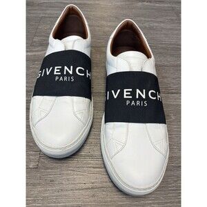 Givenchy Urban Street White Sneakers Black Elastic Band Men's Size 43